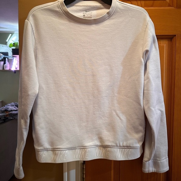Nike Dri FIT White Crewneck with Pockets Womens Small - Picture 2 of 11